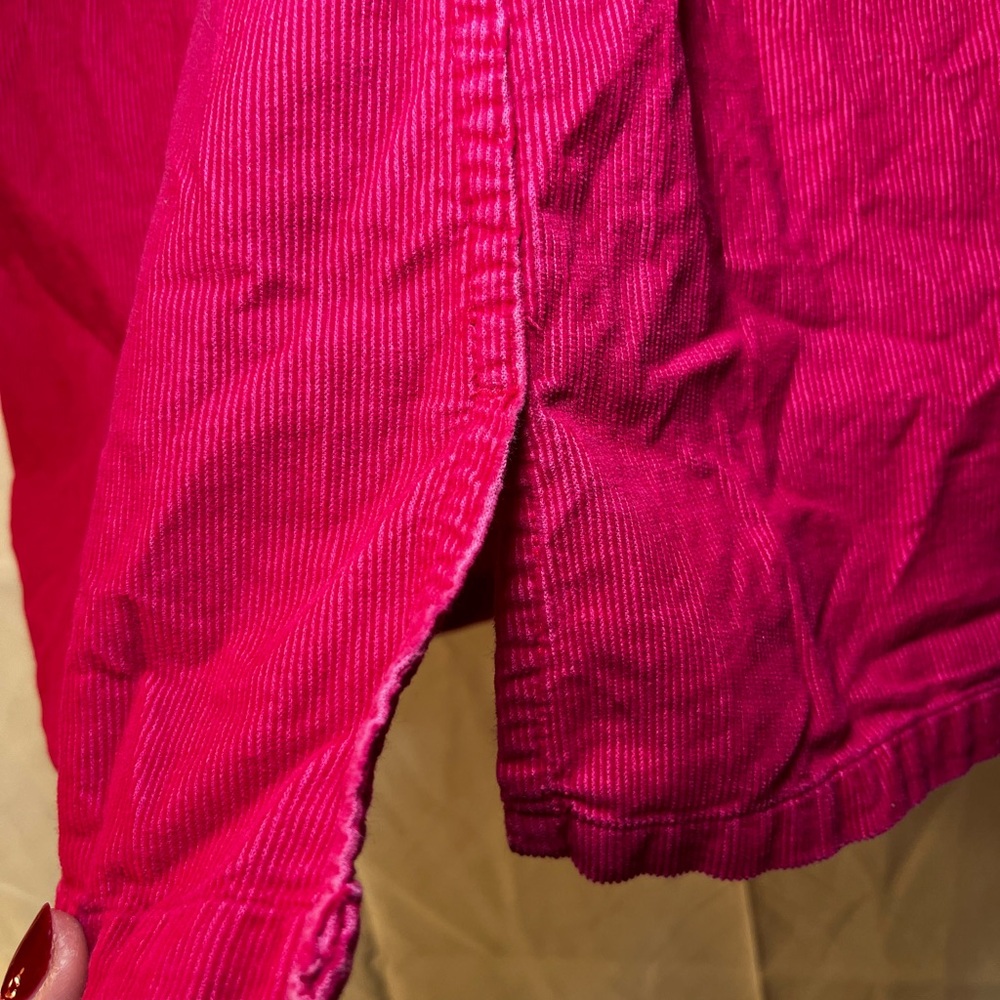 Ralph Lauren Girls Pink Corduroy Sleeveless Dress Size 6 Embroidered Pockets - Picture 5 of 5